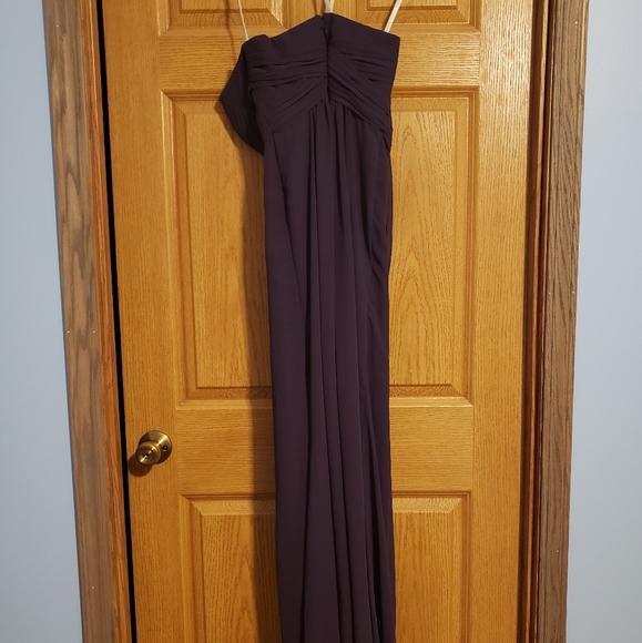 David's Bridal Strapless Dress, Lapis, Size 8 - Picture 3 of 7